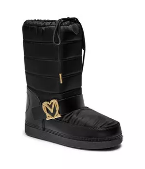 Утепленные зимние ботинки Love Moschino, черный