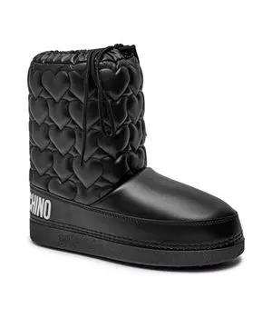 Утепленные зимние ботинки Love Moschino, черный
