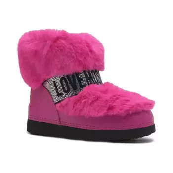 Утепленные зимние ботинки Love Moschino, розовый