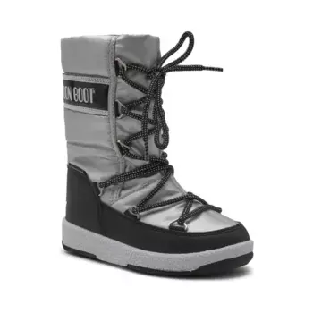 Утепленные зимние ботинки Moon Boot, серебряный