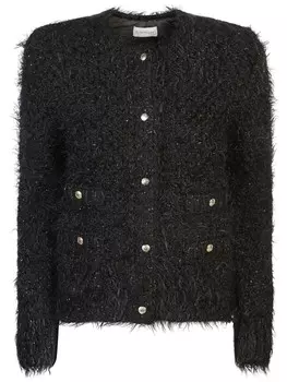 Утепленный кардиган Moncler, черный
