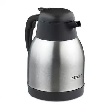 Утепленный кувшин 1,5 л из нержавеющей стали. Relaxdays, серебряный