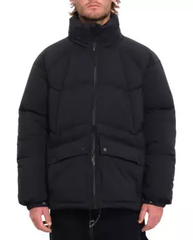 Утепленный мужской пуховик широкого кроя Volcom, черный