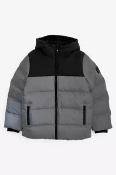 Утепленный пуховик Next, серебряный