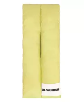 Утепленный шарф из полиамида. Jil Sander, зеленый