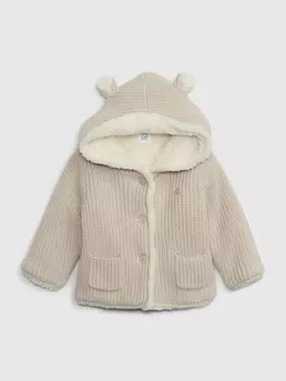 Утепленный свитер Gap, бежевый