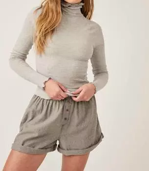 Утепленный топ Make It Easy в цвете Heather Grey Free People