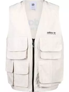 Утепленный жилет adidas, цвет alumina