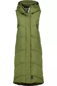 Утепленный жилет alife and kickin, Long, JuneAK A, цвет sea kelp