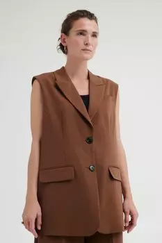 Утепленный жилет b.young Anzug BYDECERI WAISTCOAT 20812029, коричневый