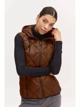 Утепленный жилет b.young, коричневый
