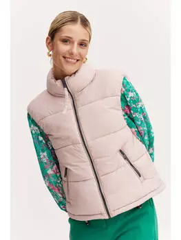 Утепленный жилет b.young, розовый