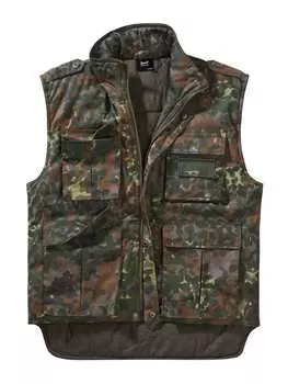Утепленный жилет Brandit, цвет flecktarn