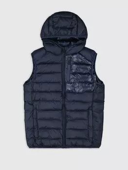 Утепленный жилет Champion Hooded Full Zip Vest, синий