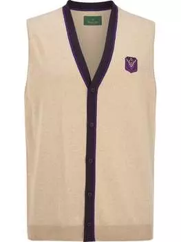 Утепленный жилет Charles Colby, бежевый