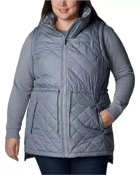 Утепленный жилет Columbia Plus Size Copper Crest Mid, цвет Tradewinds Grey
