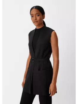 Утепленный жилет comma, черный