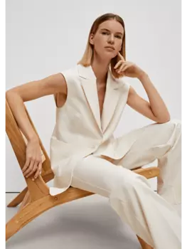 Утепленный жилет comma, кремовый