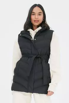Утепленный жилет Cruz с завязкой на талии Threadbare, черный