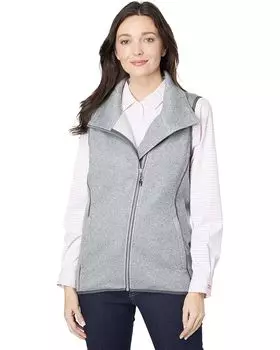 Утепленный жилет Cutter & Buck Mainsail Sweater-Knit Full Zip, цвет Polished Heather