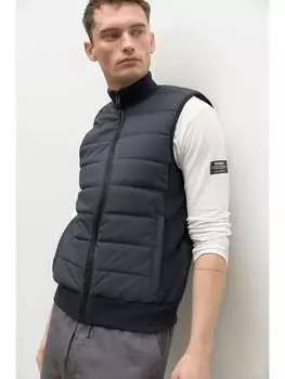 Утепленный жилет Ecoalf, черный