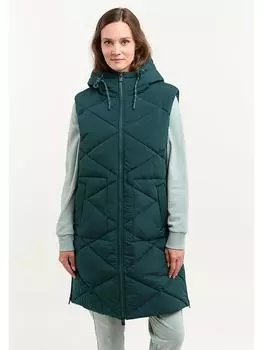 Утепленный жилет ELBSAND, темно-зеленый