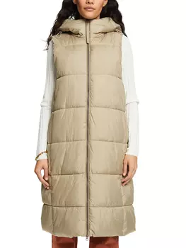 Утепленный жилет ESPRIT, бежевый