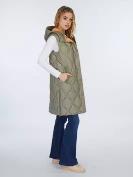 Утепленный жилет ESPRIT, бежевый