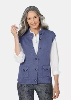 Утепленный жилет GOLDNER Strick, цвет schieferblau