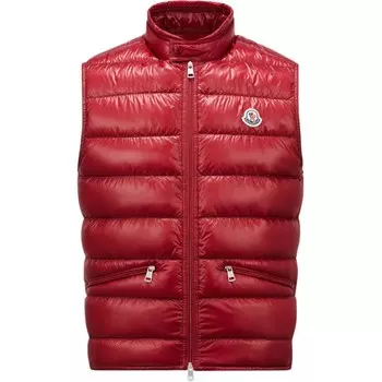 Утепленный жилет Gui Moncler, красный