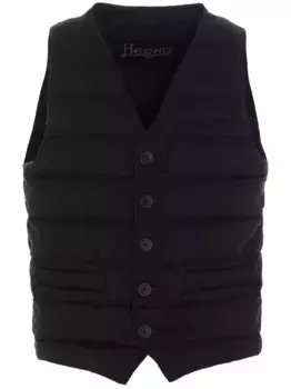 Утепленный жилет Herno, черный