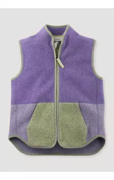 Утепленный жилет Hessnatur Fleece, фиолетовый
