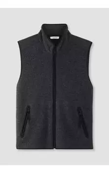 Утепленный жилет Hessnatur Wollfleece, антрацит