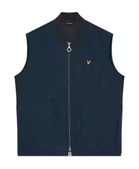 Утепленный жилет из воска Lyle & Scott, синий