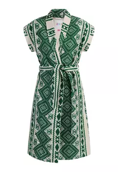 Утепленный жилет IZIA Lange, цвет Grn Wollweiss Stickerei