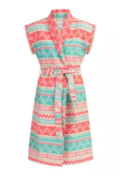 Утепленный жилет IZIA Lange, цвет Pinktrkise Stickerei