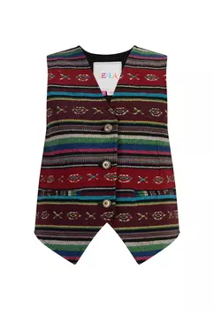 Утепленный жилет IZIA, многоцветный черный