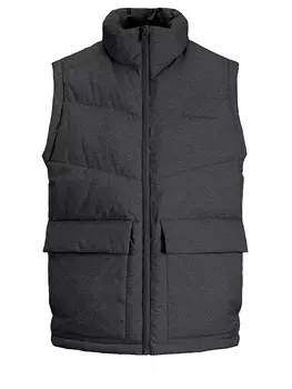 Утепленный жилет Jack & Jones, антрацит