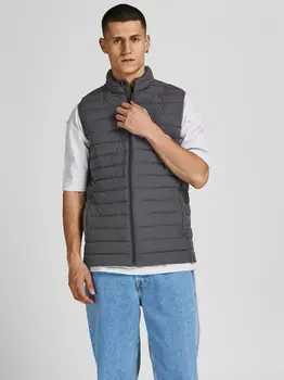 Утепленный жилет Jack & Jones Stepp bergangs Jacke Blouson ohne rmel JJERECYCLE, серый