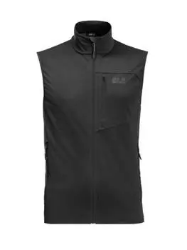 Утепленный жилет Jack Wolfskin, черный