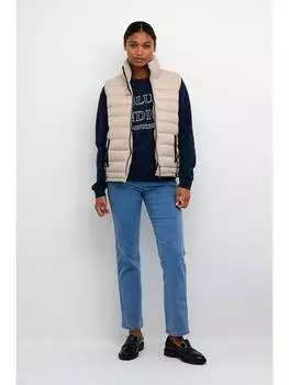 Утепленный жилет Kaffe, бежевый