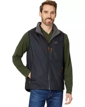 Утепленный жилет L.L.Bean Performance Fleece-Lined Windbreaker, цвет Midnight Black