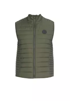 Утепленный жилет Le Temps des Cerises CROZ, зеленый