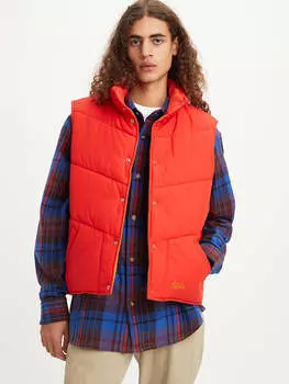 Утепленный жилет Levis, красный