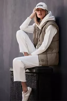 Утепленный жилет Mint Velvet, зеленый