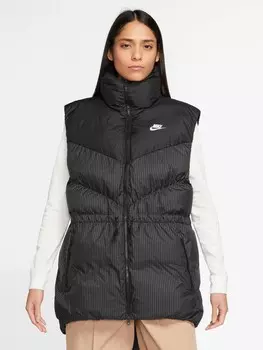 Утепленный жилет Nike W NSW ESSNTL ECDWN GS VEST, черный