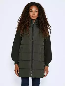 Утепленный жилет Noisy may, хаки