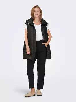 Утепленный жилет ONLY, черный