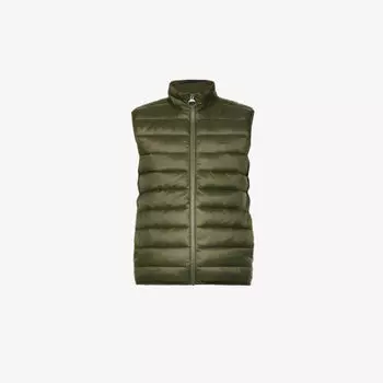 Утепленный жилет прямого кроя bretby Barbour, хаки