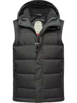 Утепленный жилет ragwear, черный